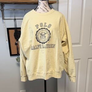 Polo by Ralph Lauren Women’s Yellow Crewneck Sweatshirt
